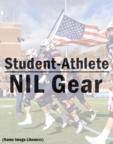 Athlete's Threads graphic with image of football players in the background